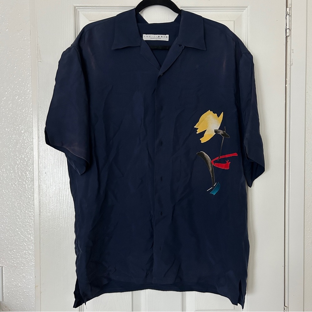 Equilibrio men’s button up top